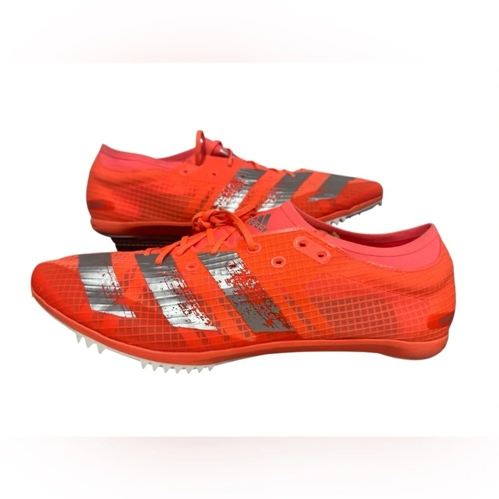 Adidas Adizero Ambition M Track & Field Spikes Mid Distance Coral Men’s Size 13